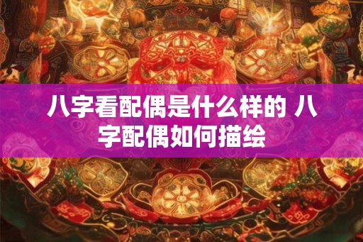 八字看配偶是什么样的 八字配偶如何描绘 八字看配偶是什么样的 八字配偶如何描绘