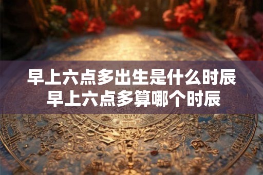 早上六点多出生是什么时辰 早上六点多算哪个时辰