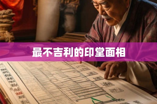 最不吉利的印堂面相