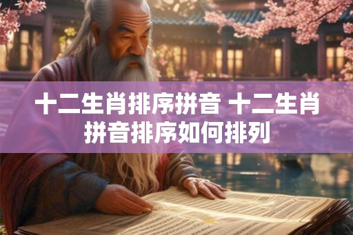 十二生肖排序拼音 十二生肖拼音排序如何排列