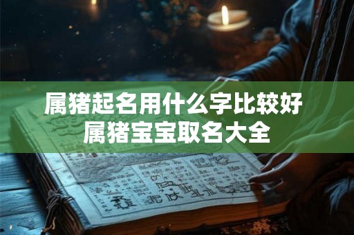 属猪起名用什么字比较好 属猪宝宝取名大全