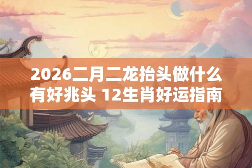 2026二月二龙抬头做什么有好兆头 12生肖好运指南