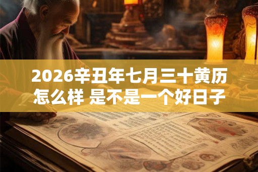 2026辛丑年七月三十黄历怎么样 是不是一个好日子