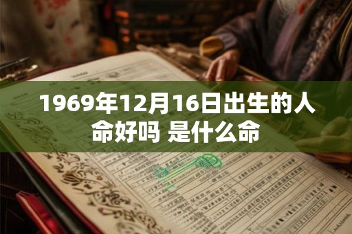1969年12月16日出生的人命好吗 是什么命