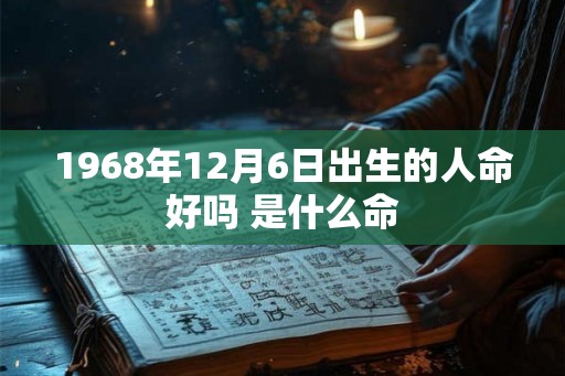 1968年12月6日出生的人命好吗 是什么命 1968年12月6日出生的人命好吗 是什么命