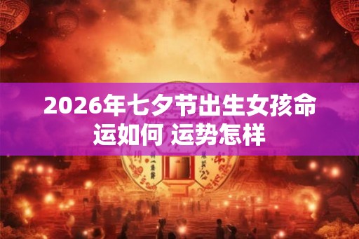 2026年七夕节出生女孩命运如何 运势怎样