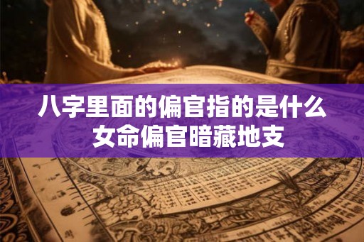 八字里面的偏官指的是什么  女命偏官暗藏地支