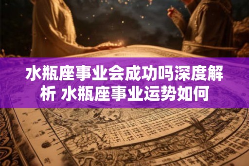 水瓶座事业会成功吗深度解析 水瓶座事业运势如何 水瓶座事业会成功吗深度解析 水瓶座事业运势如何