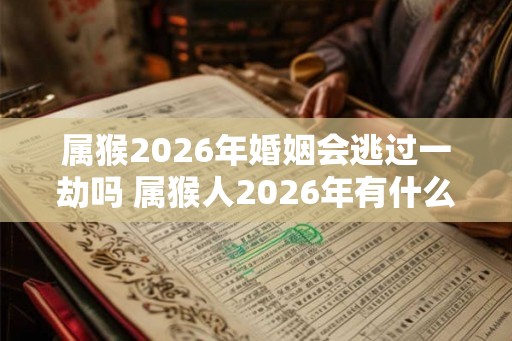 属猴2026年婚姻会逃过一劫吗 属猴人2026年有什么灾