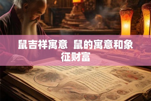 鼠吉祥寓意 鼠的寓意和象征财富 鼠吉祥寓意 鼠的寓意和象征财富