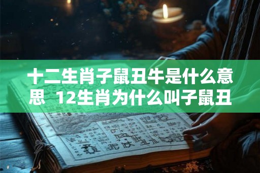 十二生肖子鼠丑牛是什么意思 12生肖为什么叫子鼠丑牛 十二生肖子鼠丑牛是什么意思 12生肖为什么叫子鼠丑牛