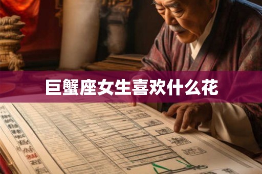 巨蟹座女生喜欢什么花