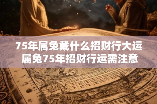 75年属兔戴什么招财行大运 属兔75年招财行运需注意