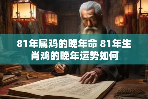 81年属鸡的晚年命 81年生肖鸡的晚年运势如何