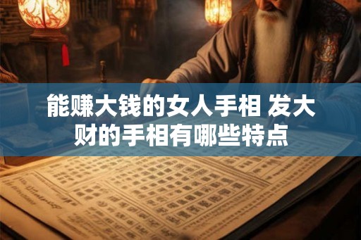 能赚大钱的女人手相 发大财的手相有哪些特点