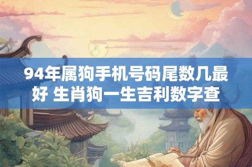 94年属狗手机号码尾数几最好 生肖狗一生吉利数字查询