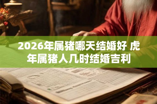 2026年属猪哪天结婚好 虎年属猪人几时结婚吉利