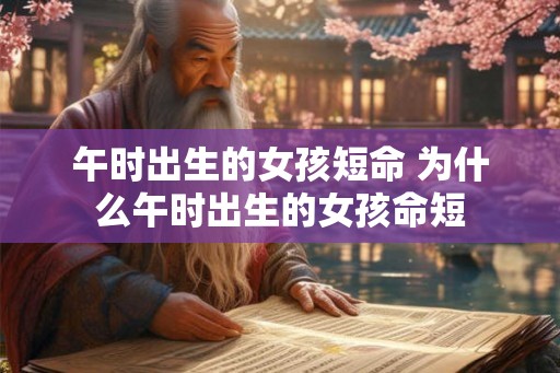 午时出生的女孩短命 为什么午时出生的女孩命短