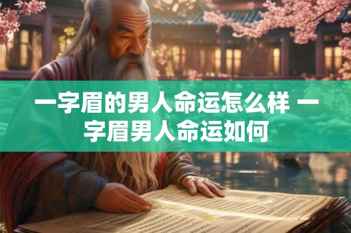 一字眉的男人命运怎么样 一字眉男人命运如何 一字眉的男人命运怎么样 一字眉男人命运如何