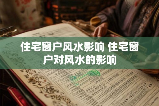 住宅窗户风水影响 住宅窗户对风水的影响 住宅窗户风水影响 住宅窗户对风水的影响