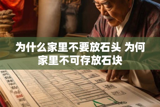 为什么家里不要放石头 为何家里不可存放石块
