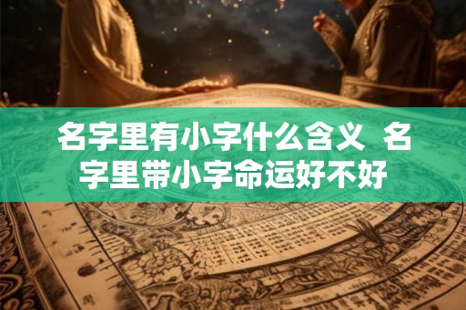 名字里有小字什么含义  名字里带小字命运好不好