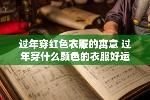 过年穿红色衣服的寓意 过年穿什么颜色的衣服好运