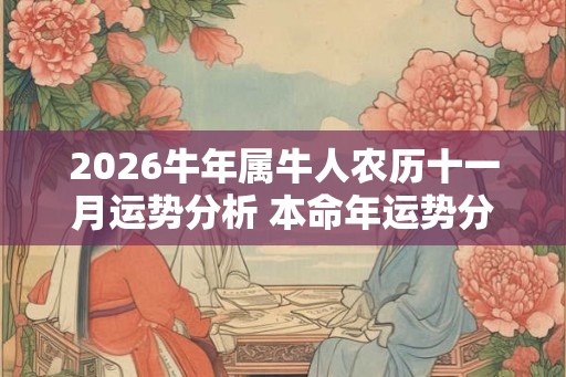 2026牛年属牛人农历十一月运势分析 本命年运势分析
