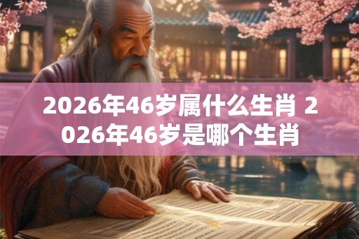 2026年46岁属什么生肖 2026年46岁是哪个生肖
