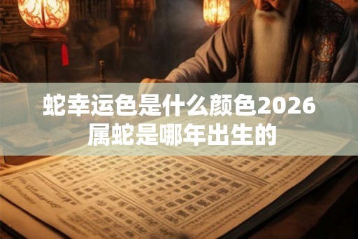 蛇幸运色是什么颜色2026 属蛇是哪年出生的