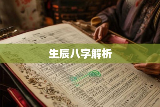 生辰八字解析