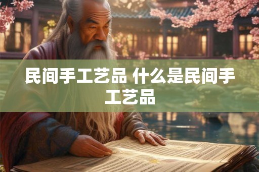 民间手工艺品 什么是民间手工艺品