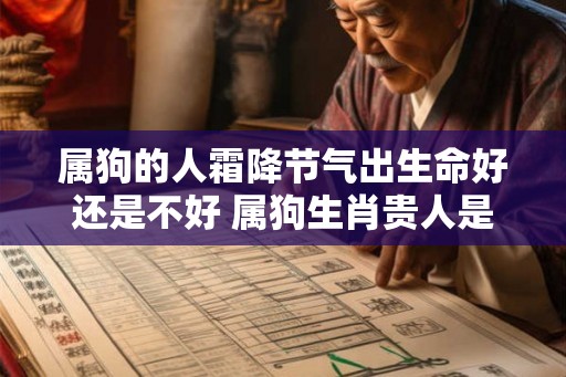 属狗的人霜降节气出生命好还是不好 属狗生肖贵人是谁