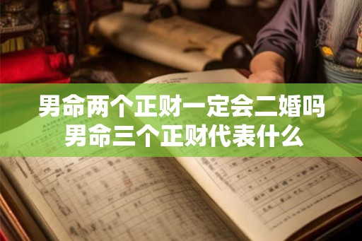 男命两个正财一定会二婚吗 男命三个正财代表什么 男命两个正财一定会二婚吗 男命三个正财代表什么
