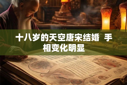 十八岁的天空唐宋结婚  手相变化明显