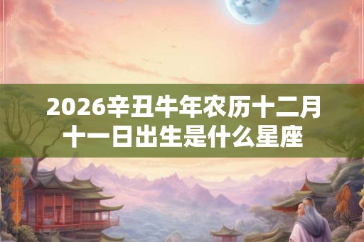 2026辛丑牛年农历十二月十一日出生是什么星座