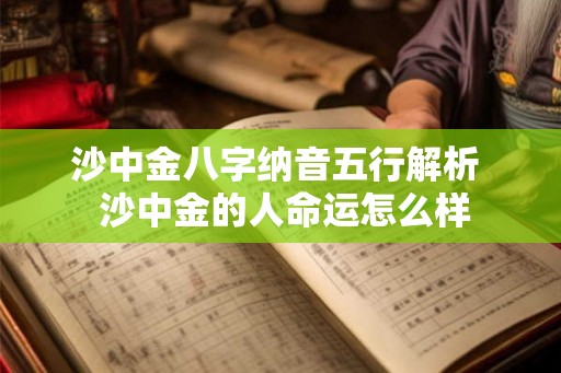 沙中金八字纳音五行解析  沙中金的人命运怎么样