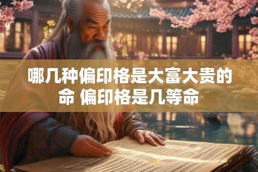 哪几种偏印格是大富大贵的命 偏印格是几等命