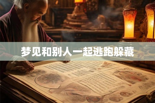 梦见和别人一起逃跑躲藏