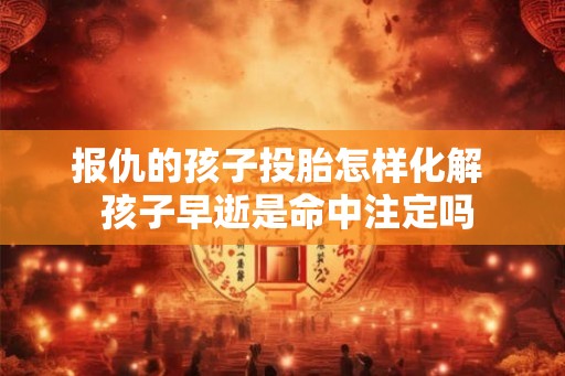 报仇的孩子投胎怎样化解  孩子早逝是命中注定吗