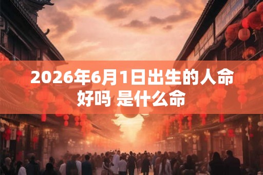 2026年6月1日出生的人命好吗 是什么命