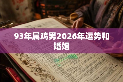 93年属鸡男2026年运势和婚姻