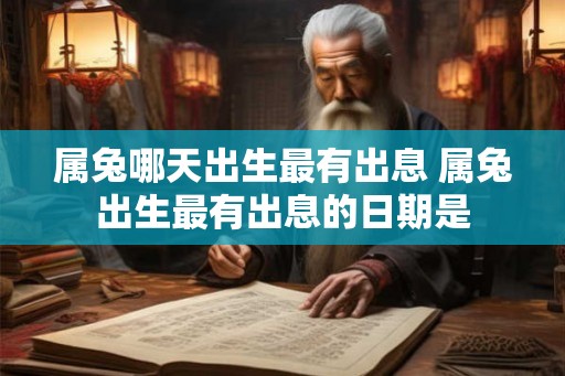属兔哪天出生最有出息 属兔出生最有出息的日期是
