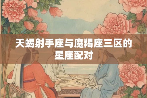 天蝎射手座与魔羯座三区的星座配对