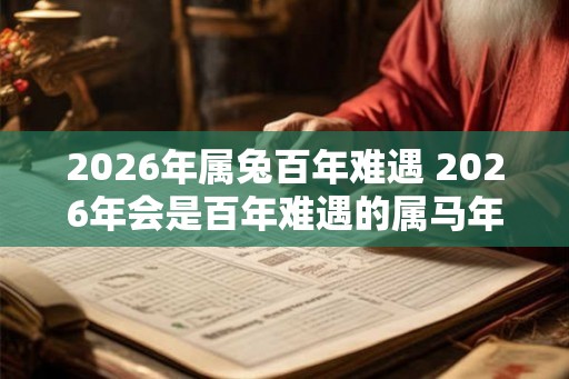 2026年属兔百年难遇 2026年会是百年难遇的属马年吗 2026年属兔百年难遇 2026年会是百年难遇的属马年吗