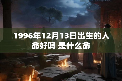 1996年12月13日出生的人命好吗 是什么命