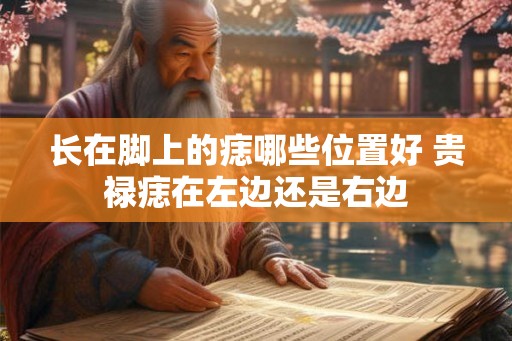 长在脚上的痣哪些位置好 贵禄痣在左边还是右边