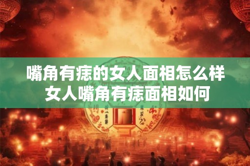 嘴角有痣的女人面相怎么样 女人嘴角有痣面相如何
