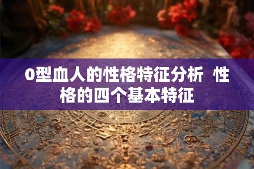 0型血人的性格特征分析  性格的四个基本特征