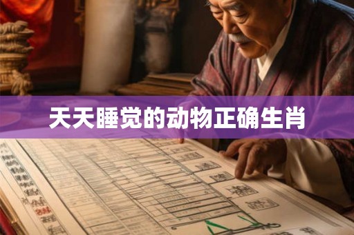 天天睡觉的动物正确生肖